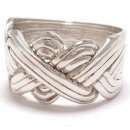Silver Puzzle Ring 12-band 